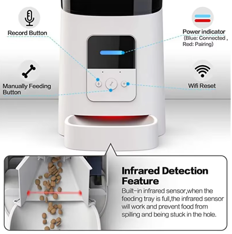 Pet feeder automatic feeder pet smart feeder
