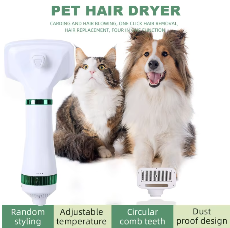 Pet Hair Comb Pet Supplies 2 in 1 Pet Hair Dryer Dryer Dog Hair Removal Comb Cat Comb